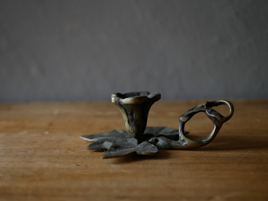 アイビー　キャンドルホルダー　フランスアンティーク　ブロカントのある暮らし