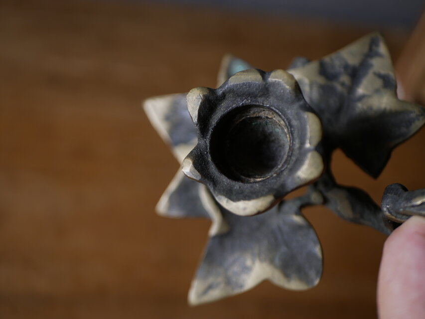 アイビー キャンドルホルダー フランスアンティーク ブロカントのある