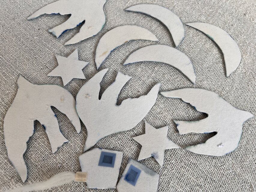 鳥 星 月のガーランド | iichi 日々の暮らしを心地よくする