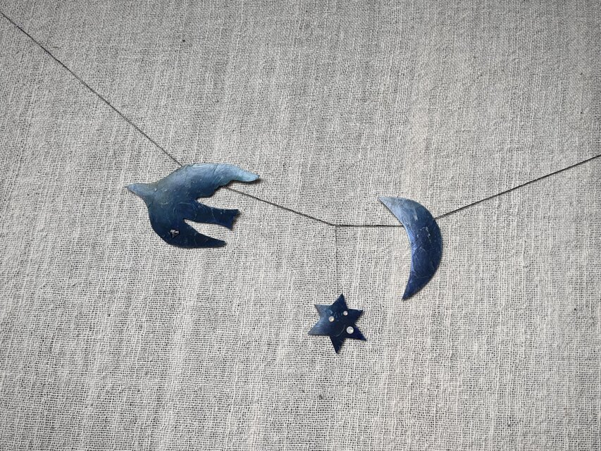 鳥 星 月のガーランド | iichi 日々の暮らしを心地よくする