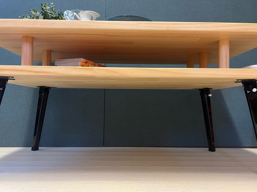 送料無料】 ローテーブル 長方形 収納付き 90cm 45cm 45cm パイン