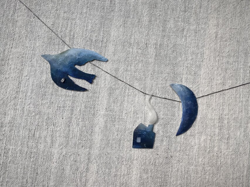 鳥 家 月のガーランド