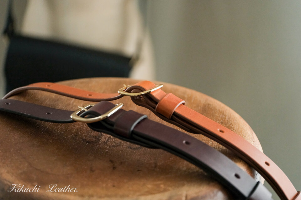 MIYABI》レザーショルダーストラップ 20mm 《3colors》 | iichi 日々