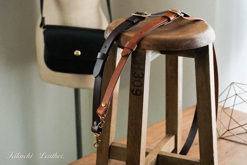 《MIYABI》レザーショルダーストラップ　25ｍｍ 《3colors》