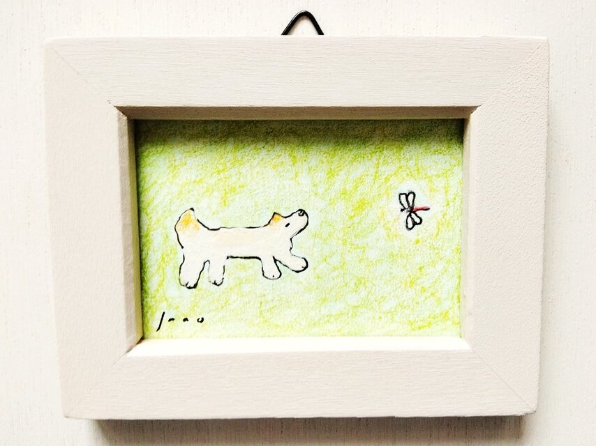 絵画　待ちぼうけ　原画　額縁無し　Lサイズ他　4点 絵画 額入り 壁掛け F4 千春 しあわせのねこ 複製画 1枚 日本