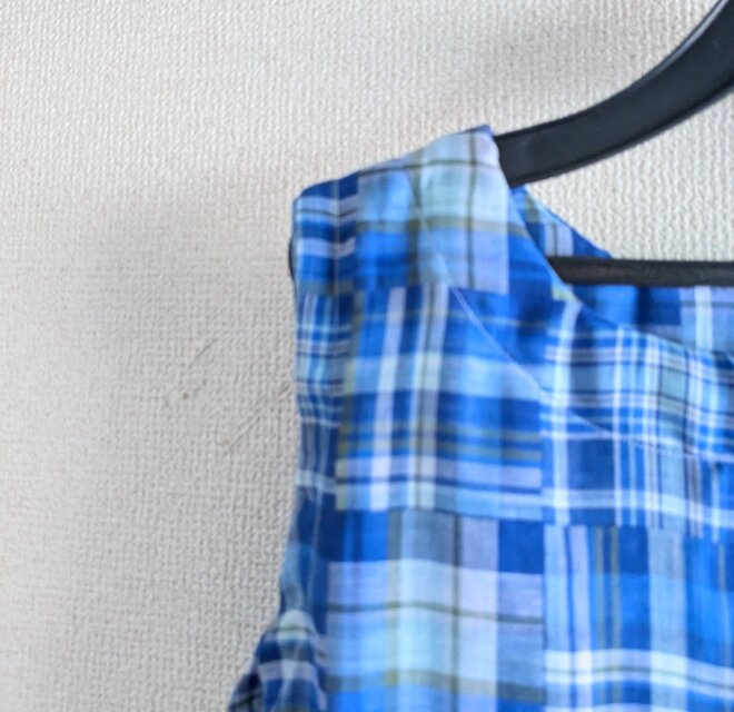 チェックのワンピース56