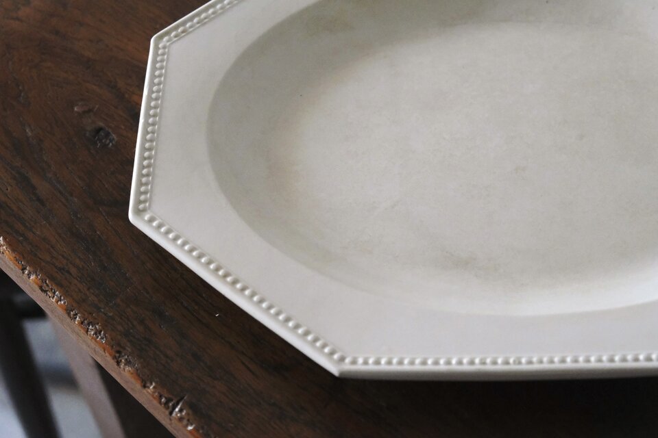 Creil & Montereau オクトゴナル オーバル皿 楕円皿 36cm フランス