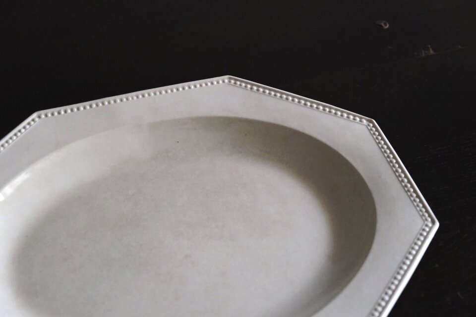 Creil & Montereau オクトゴナル オーバル皿 楕円皿 36cm フランス