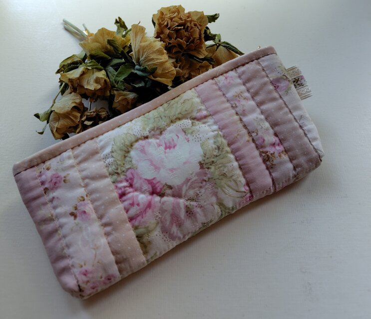 ハンドメイド(ピーチ様) 四角パッチのポーチ(ハンドメイドキット） - COTTONTIME