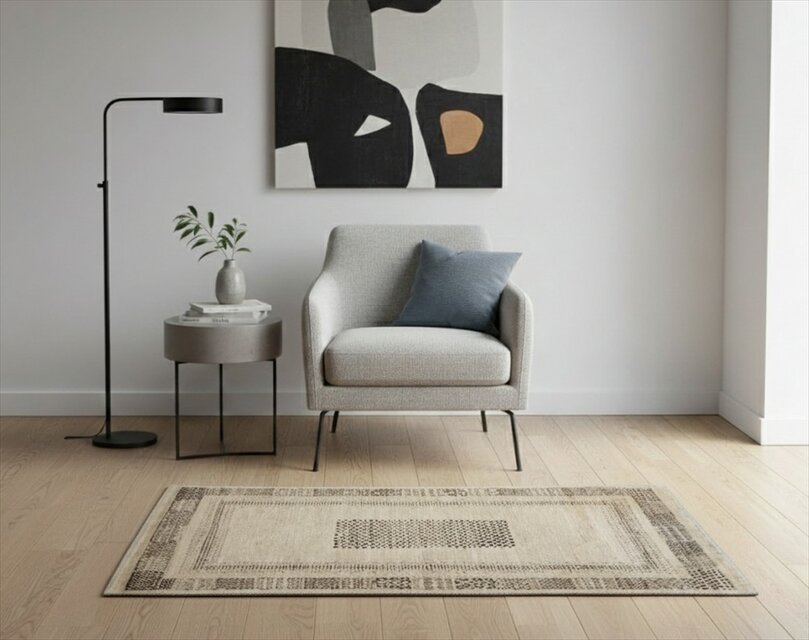 夏は涼しく冬は暖かいオーガニックラグ　ガゼニラハット　マット大　122x73㎝ 無染め　P246