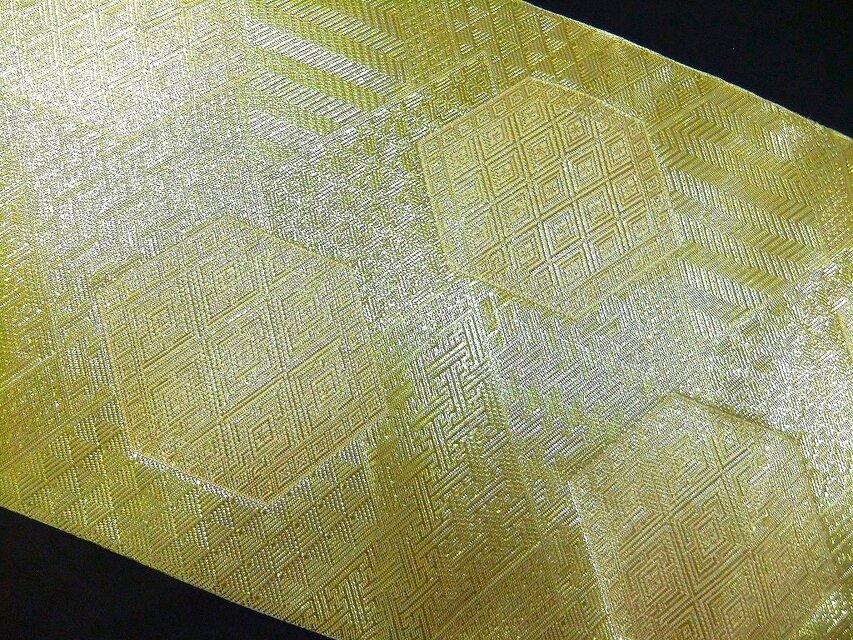 16)2363】30.5×100cm/テーブルセンター・敷物/佐賀錦・帯リメイク/日本