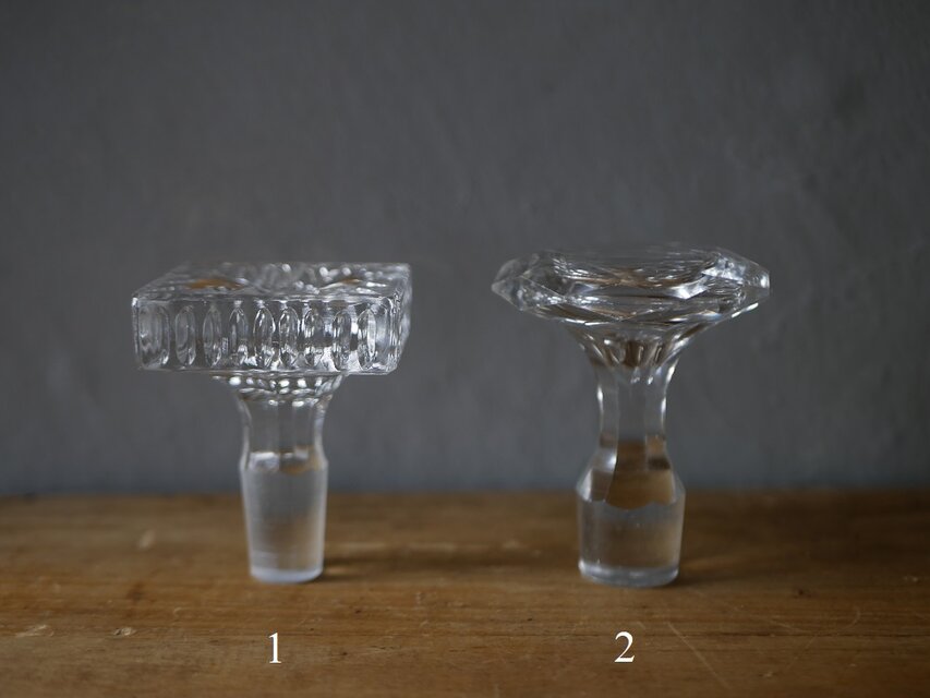 no.1 (1～2） BOUCHON  ガラスの蓋　ブロカント　アンティークのある暮らし　