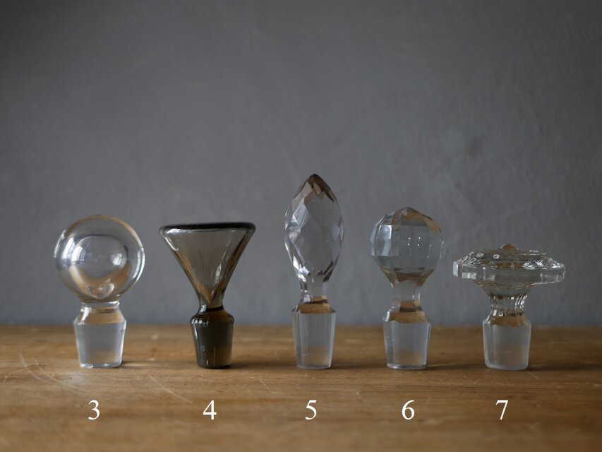 no.2 (3~7) BOUCHON  ガラスの蓋　ブロカント　アンティークのある暮らし