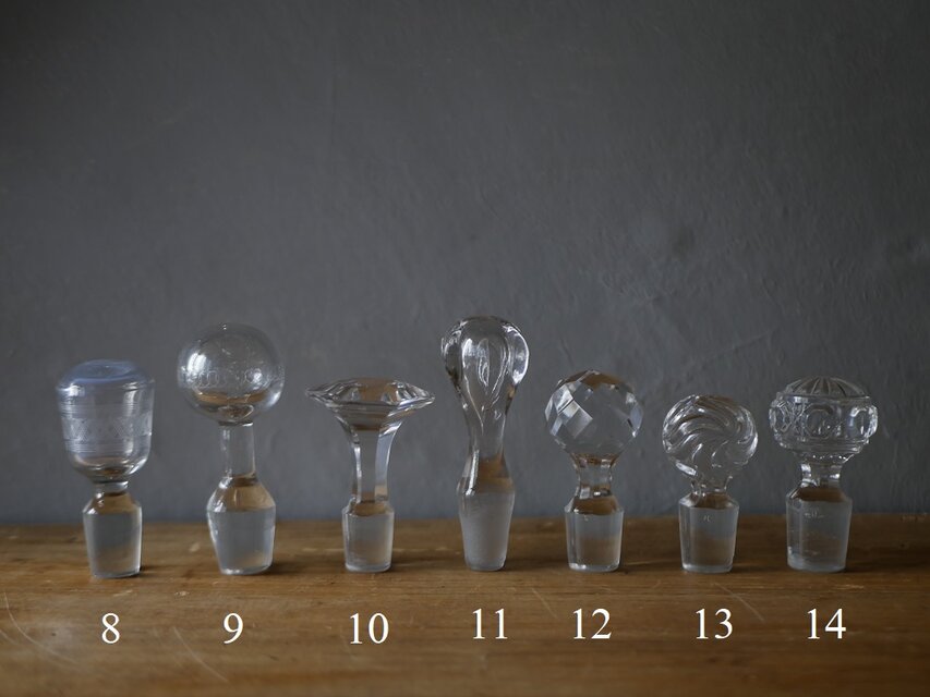 no.3  (8~14) BOUCHON  ガラスの蓋　ブロカント　アンティークのある暮らし