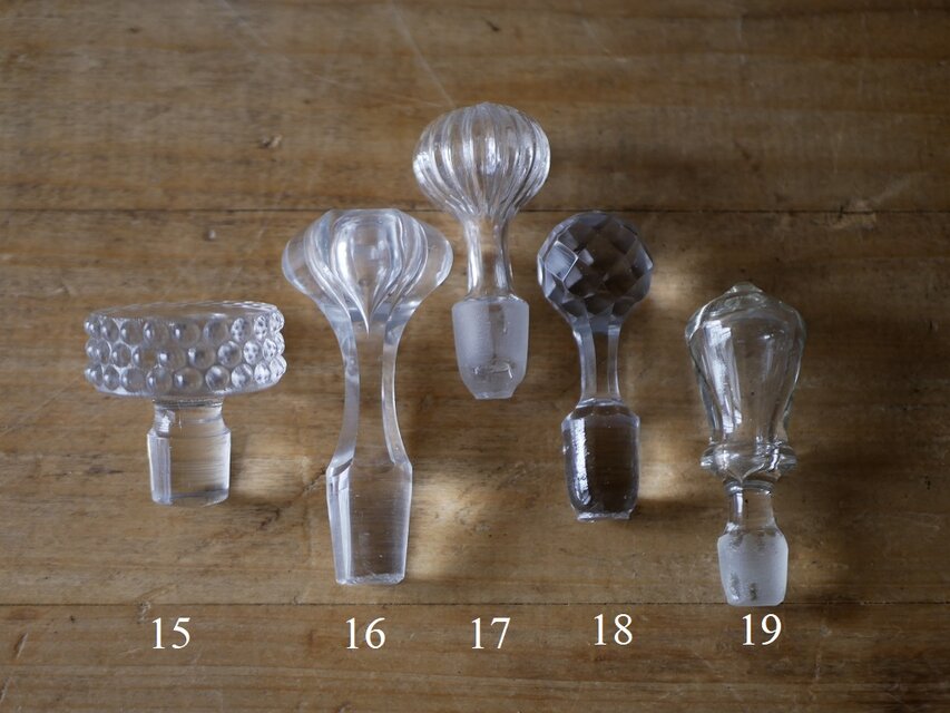 no.4 (15～19） BOUCHON  ガラスの蓋　ブロカント　アンティークのある暮らし