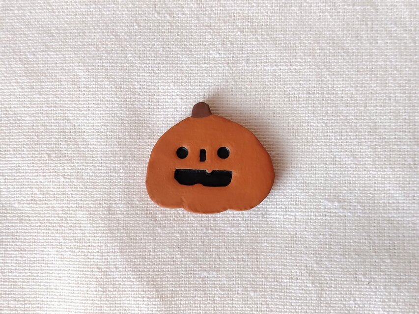 かぼちゃのおばけブローチ