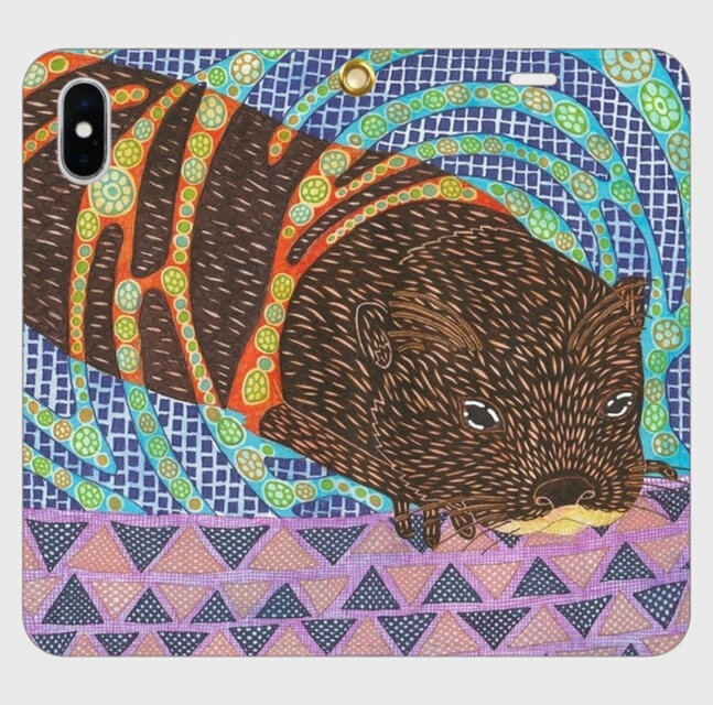 きらめく水辺の元気者｜コツメカワウソ・ツメリンの帯なしiPhoneケース