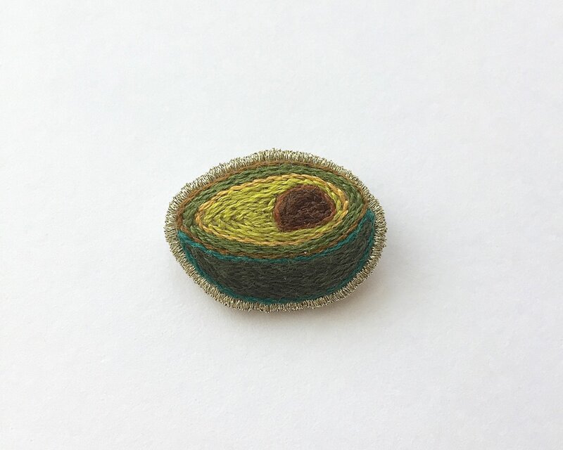 アボカド - ブローチ