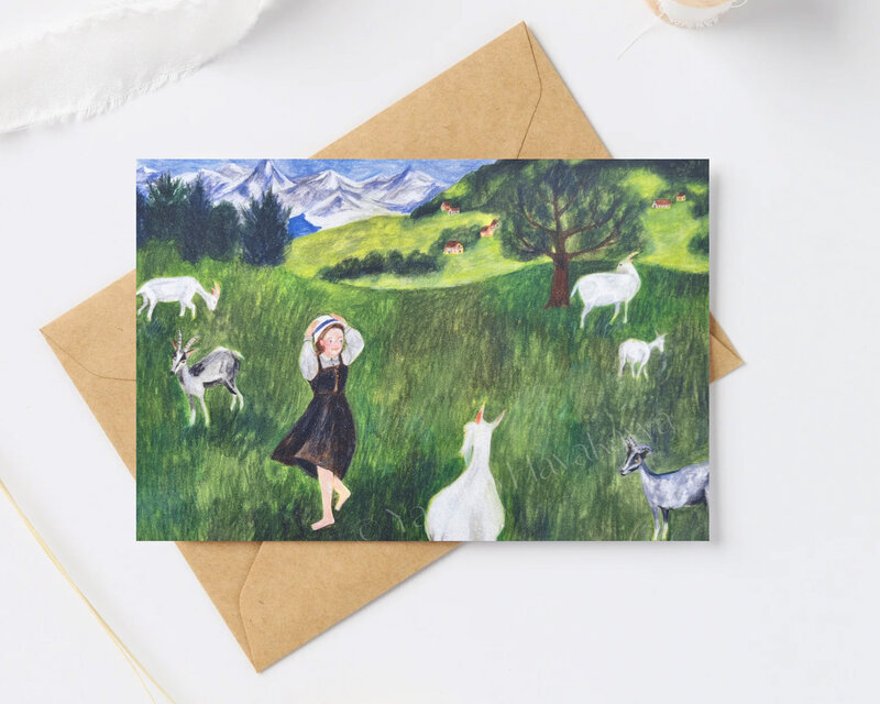 （4７）アルプスの少女　ポストカード　3枚セット