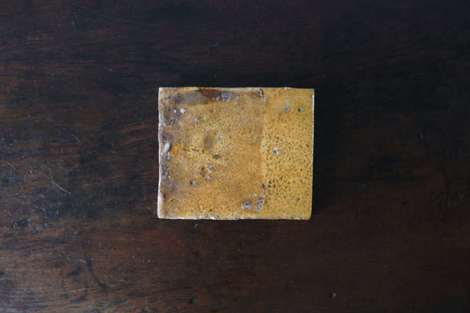 南仏 タイル 黄色 DIY クラフト フランス アンティーク 0502358