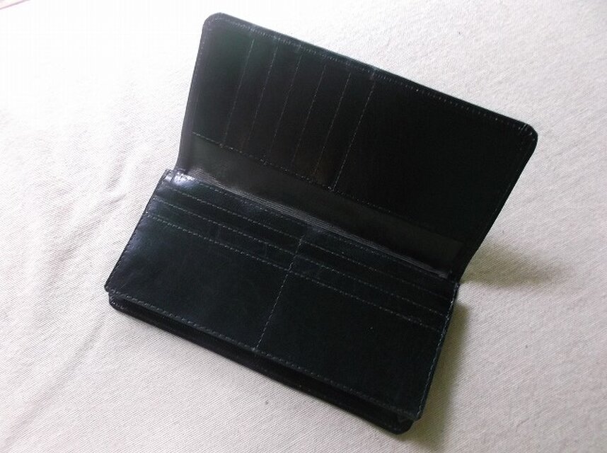 レザークラフト長財布（マチ付き）　蝶々 レザークラフト長財布（マチ付き） 蝶々 | iichi 日々の暮らしを