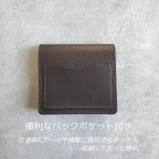 ◇3種の上質ブラックレザーを使った贅沢ウォレット◇ 革財布