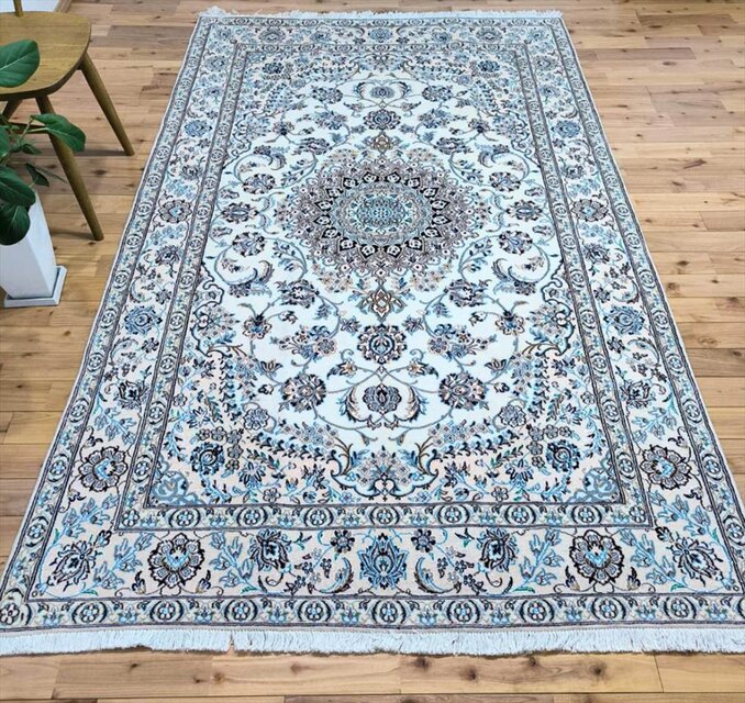 ペルシャ絨毯ナイン産 9Laノーラ 5大産地 ラグ 246x150