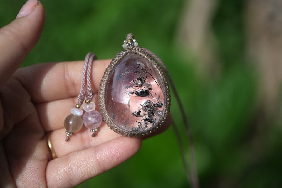 爛漫　マクラメ　ネックレス eed9c00c04cf7f8cd6290bdc79cd48