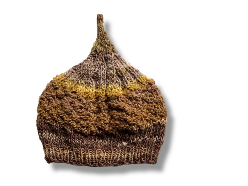 1点限定！ 新作2025どんぐりニット帽子 野呂英作毛糸使用 オータム