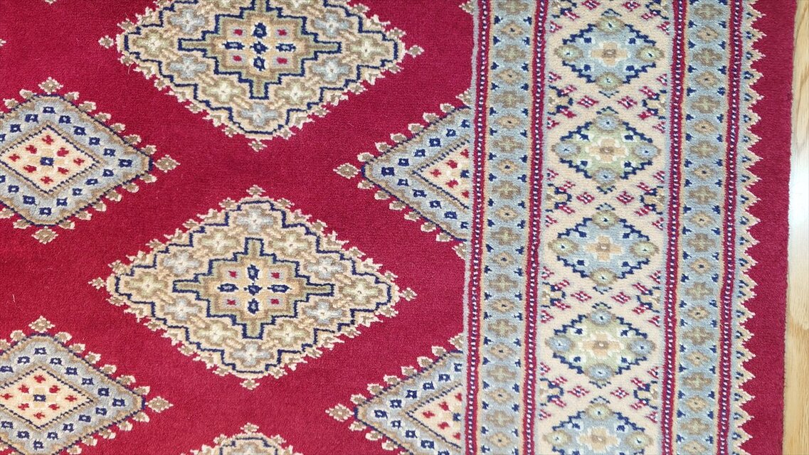 パキスタン 手織り絨毯 size:150×96cm　トライバルラグ パキスタン 手織り絨毯 size:150×96cm トライバルラグ