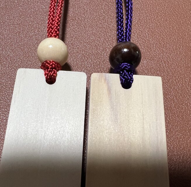 ☆ さくら札 喧嘩札(大)サイズ ☆ 深彫り 木札 ☆65×30×厚み8mm