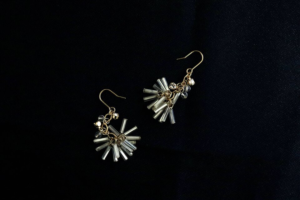 フランスアンティークビーズ・水晶 / flutter