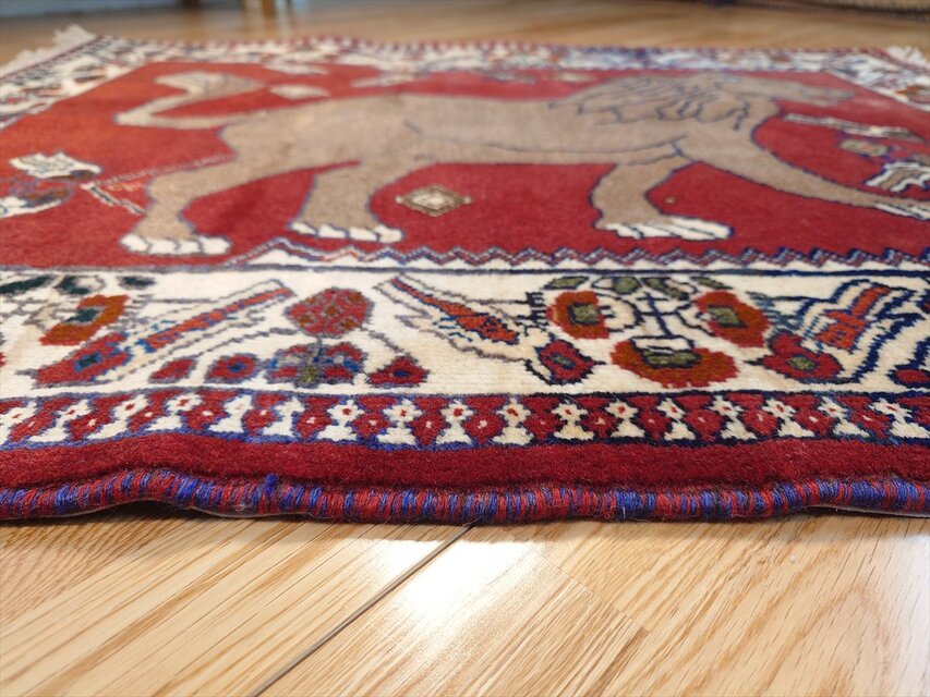 ペルシャ オールドギャッベ アマレバフト ラグ 115x95cm