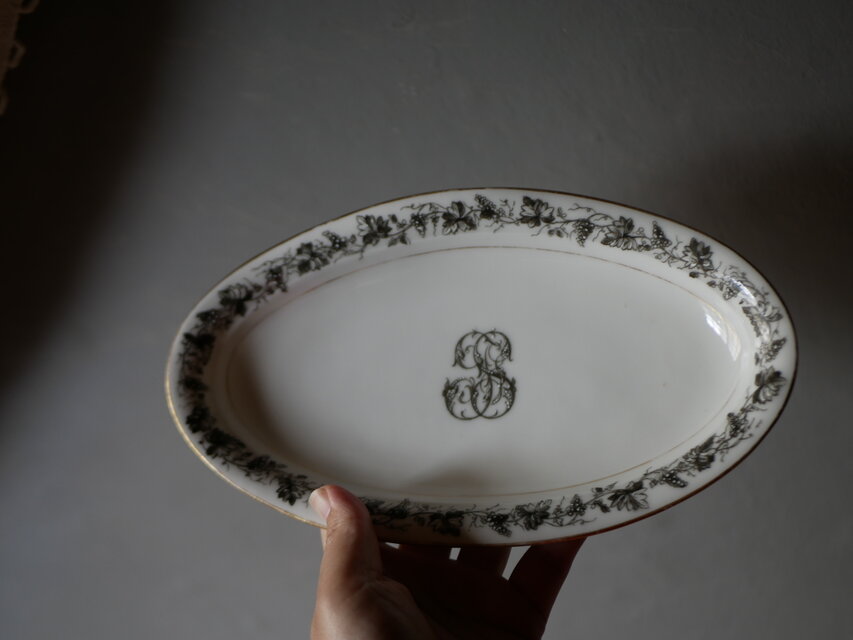 ウェディング用 モノグラム ラヴィエ フランスアンティーク