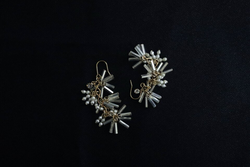 フランスアンティークスフレビーズ / flutter