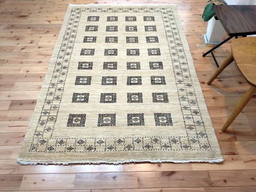 ウールギャベ 手織り120×180cm センターラグサイズ 新品未使用 選べる6色 ギャッベ ラグマット 円形 120cm GABBEH ギャベ ラグ