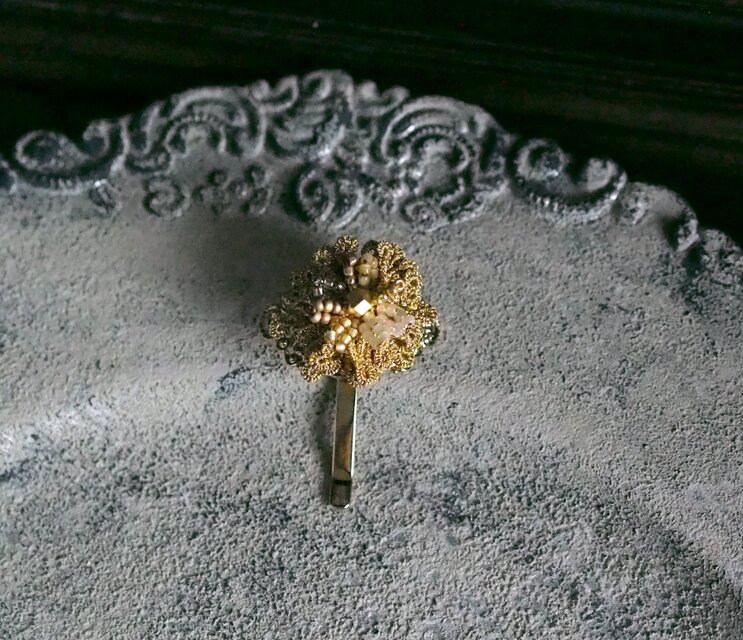 ハンドメイド　蓄光　ギャラクシーポニーフック 暗闇で光る【 天空 の 紋章 ポニーフック 】 レジン