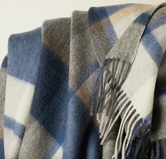 上質ウール ランケット ひざ掛け 毛布 ソファカバー ブランケット