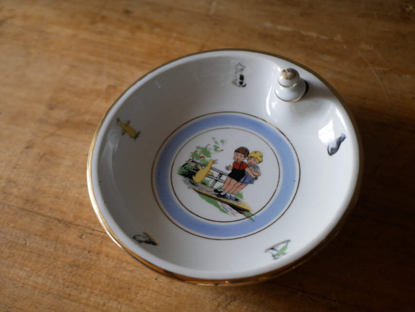 プレートlimoges リモージュ　レア　アンティーク　フランス LIMOGES リモージュのヒータープレート お皿 ブロカント フランス