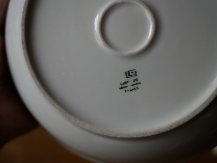 LIMOGES リモージュのヒータープレート お皿 ブロカント フランス