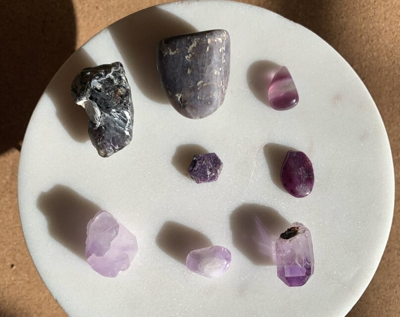 【福袋】パープル系の石8個セット