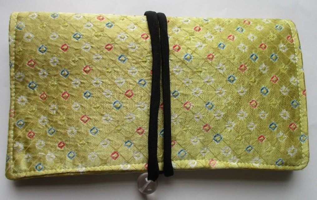 ９３９９　絞りの羽織で作った和風財布・ポーチ＃送料無料