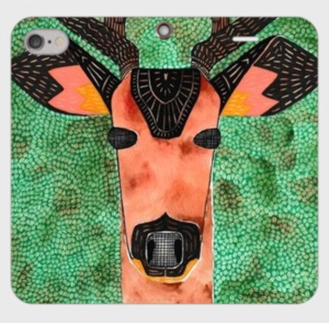 森を導くシカの知恵｜ニホンジカ・シカエモンの帯なしiPhoneケース