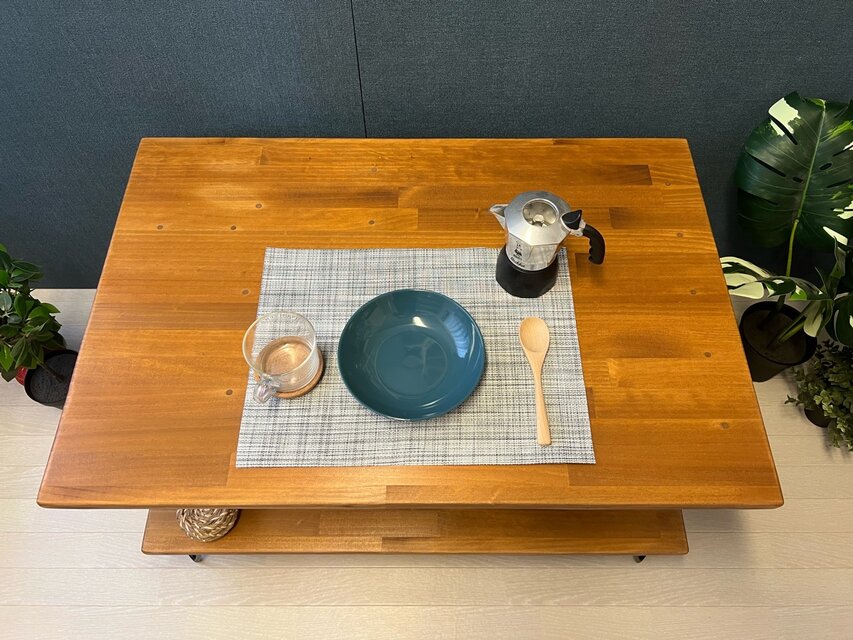 送料無料】 ローテーブル アシンメトリー 収納付 モダン調 90cm 60cm