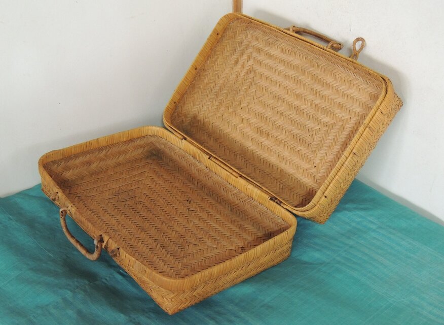 竹行李2個セット 竹行李 2個set