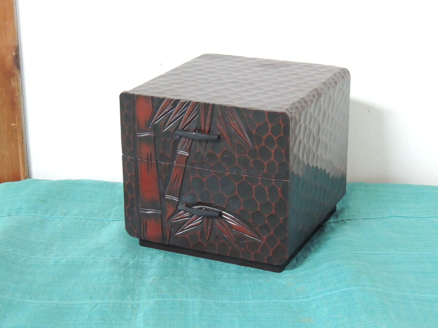 鎌倉彫小引出(竹)