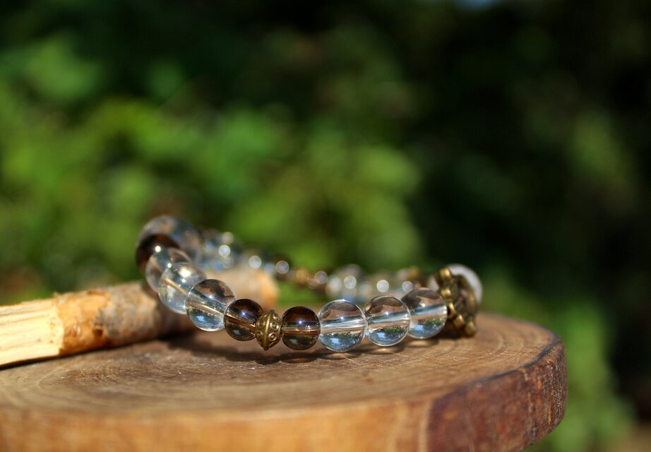 ちーはん様 くまちゃんブレスレットとまりも水晶バングル ちーはん様