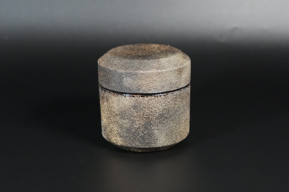 雪吹棗　白石目錫粉真鍮粉蒔