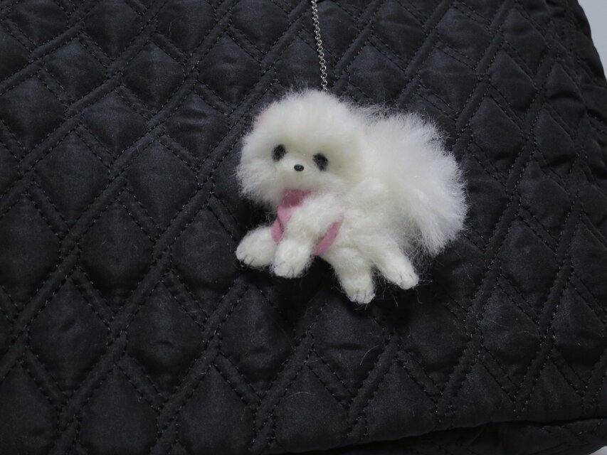 羊毛フェルト ハンドメイド 犬【ポメラニアン】Ｋ様専用ページ ひらりん。様専用 羊毛フェルト 犬 ポメラニアン