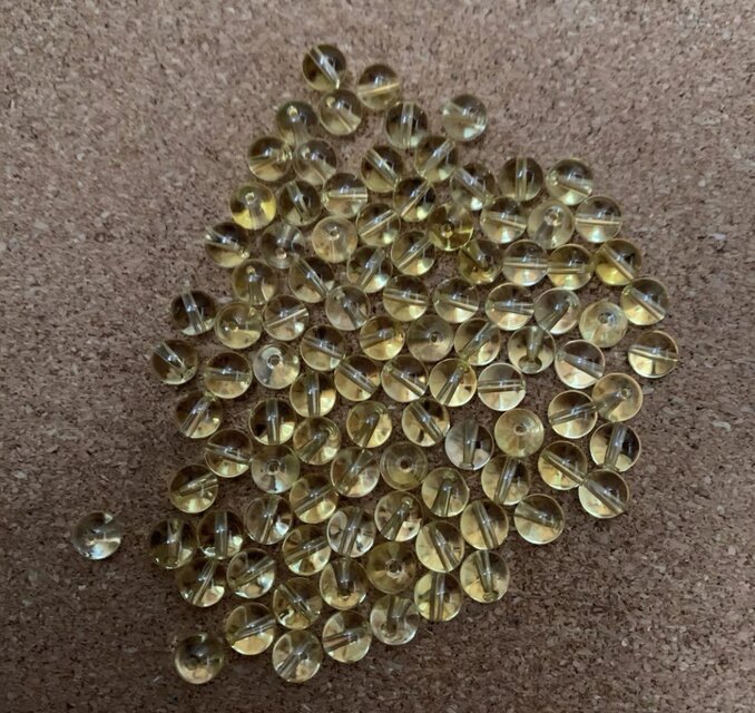 シトリン6mm玉　100個セット